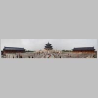 China, Bejing, Temple of Heaven, Panorama with the Hall of Prayer for Good Harvests in the center, viewed from the south, photo Maros M r a z (Maros), Wikipedia.jpg